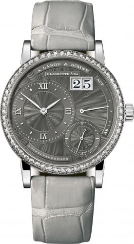 replica A. Lange & Söhne - 181.838 Kleine Lange 1 White Gold - Diamond / Grey watch