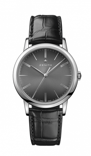 replica Zenith - 03.2290.679/26.C493 Elite Classic Stainless Steel / Black / Alligator watch