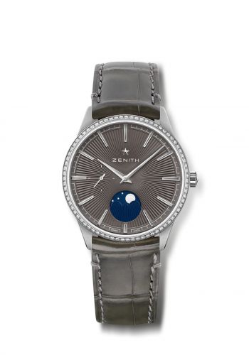 replica Zenith - 16.3200.692/03.C833 Elite Moon Phase 36 Stainless Steel / Grey watch